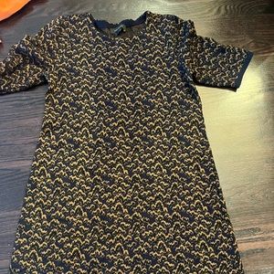 Blue and yellow dress